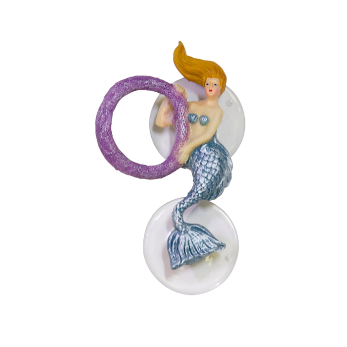 Zoo Med Betta Bling Mermaid Aquarium Ornament with Hoop Multi-Color
