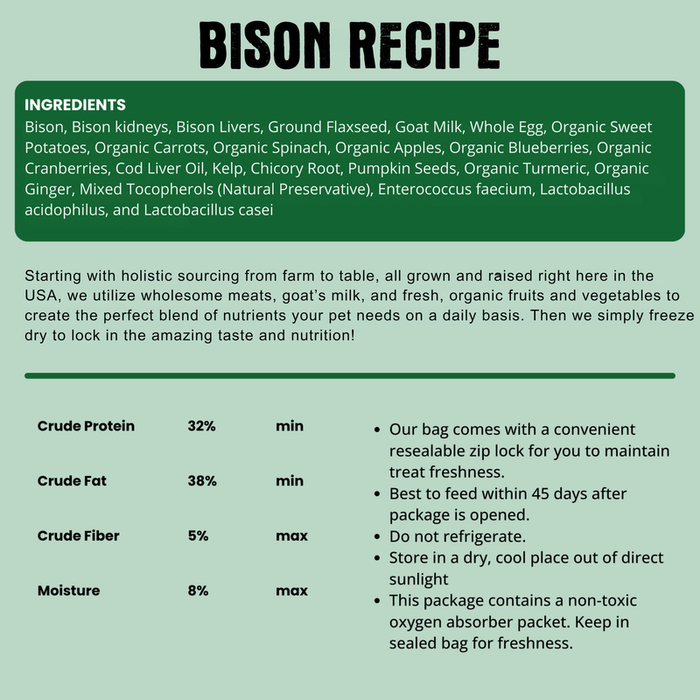 Shepherd Boy Farms Freeze-Dried Bison Recipe 14oz - 3 - Image 5