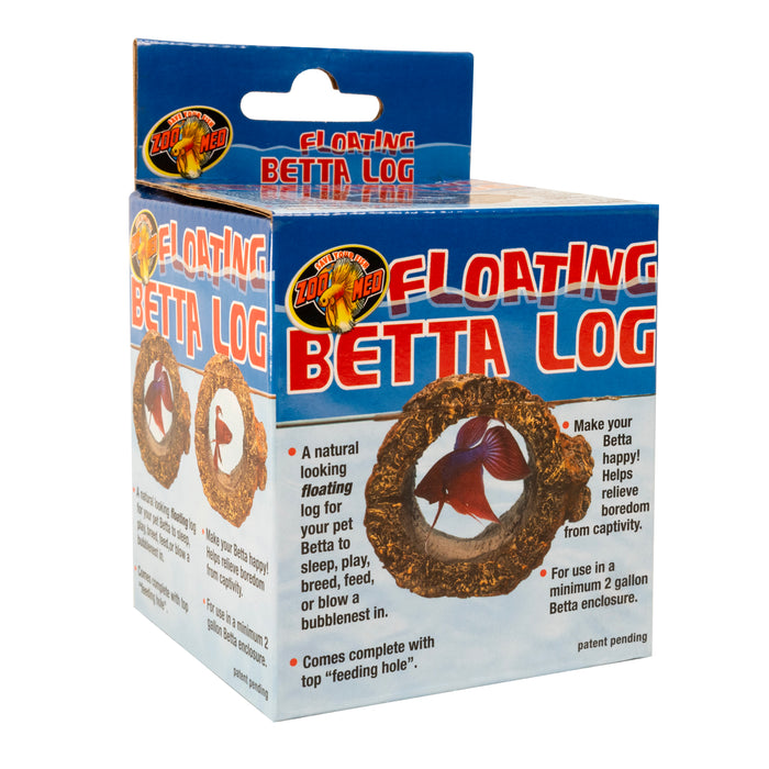 Zoo Med Floating Betta Log Aquarium Ornament Brown