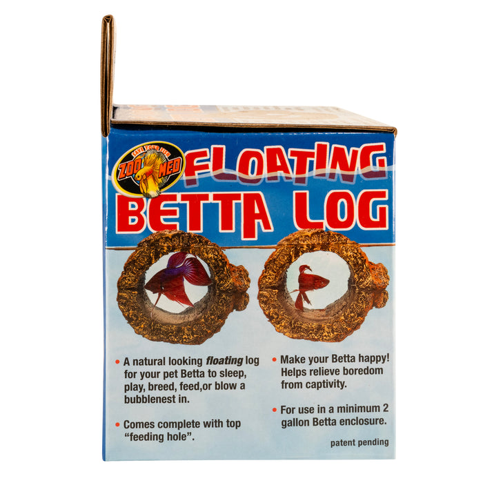 Zoo Med Floating Betta Log Aquarium Ornament Brown