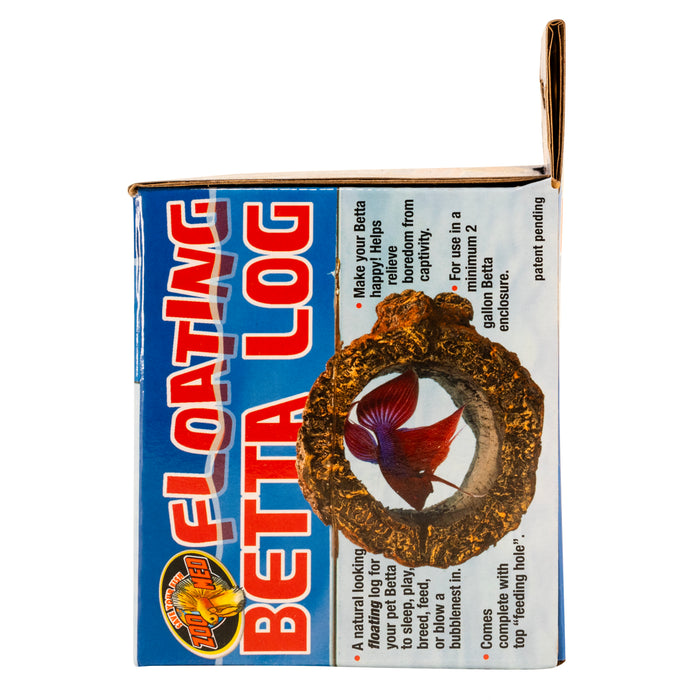 Zoo Med Floating Betta Log Aquarium Ornament Brown