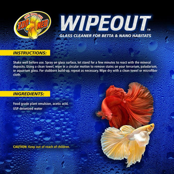 Zoo Med WipeOut Terrarium & Aquarium Glass Cleaner 2.25oz