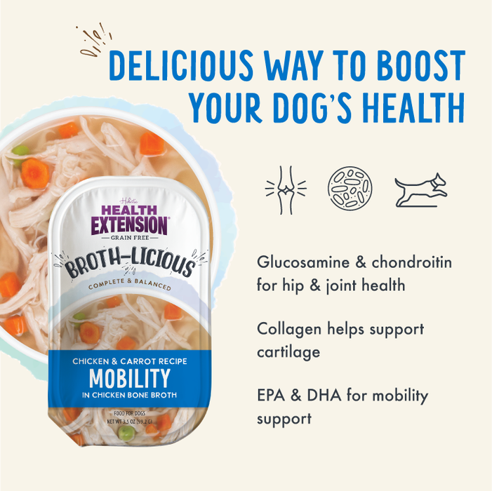Health Extension Broth-Licious Chicken & Carrots in Bone Broth- Mobility Recipe for Adult Dogs - 2 - Image 8
