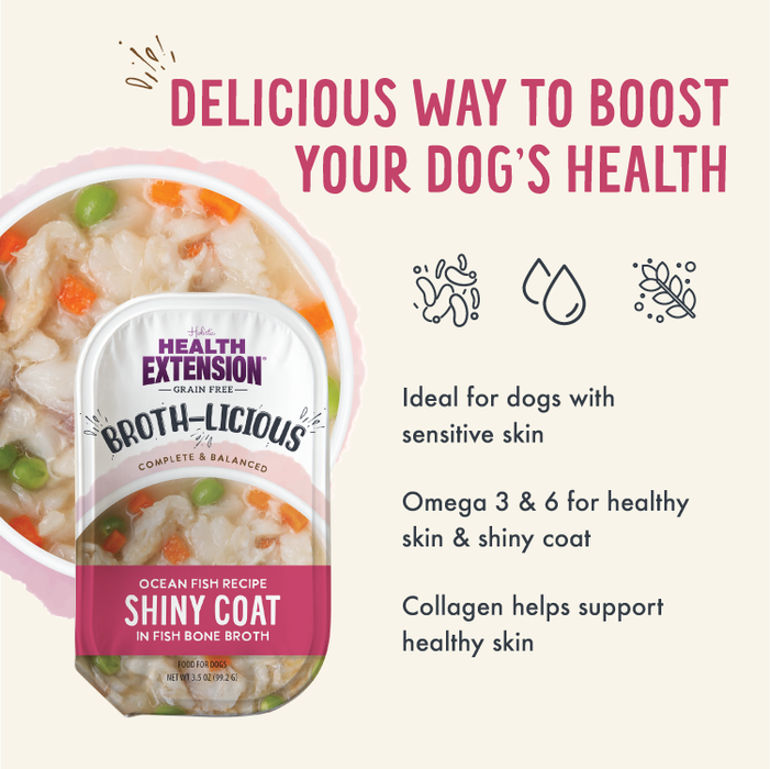 Health Extension Broth-Licious Ocean Fish in Bone Broth -Shiny Coat Recipe for Adult Dogs - 2 - Image 8