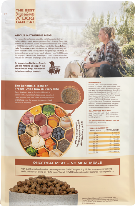 Badlands Ranch SFC Raw Coated Morsels Wild Fish 10lb