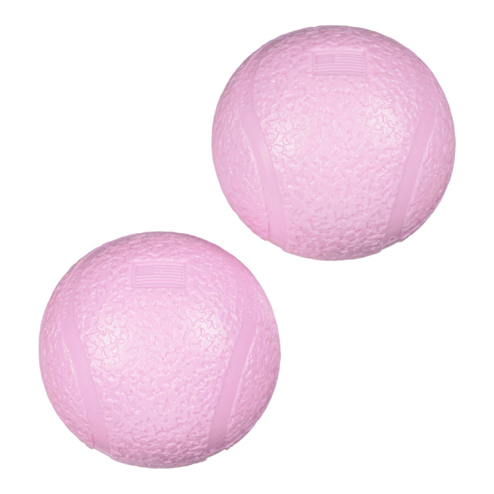 West Paw Small Boundr 2-Pack Bubblegum Dog Toy