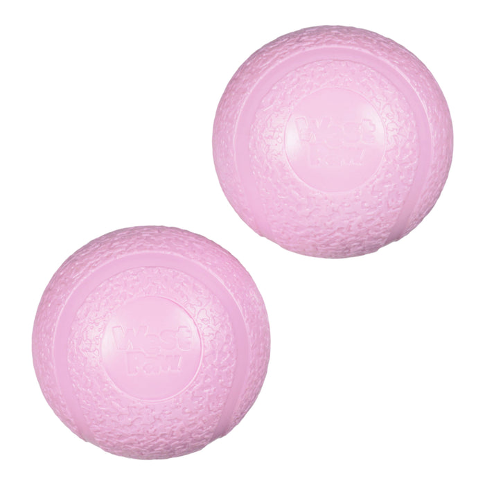 West Paw Small Boundr 2-Pack Bubblegum Dog Toy