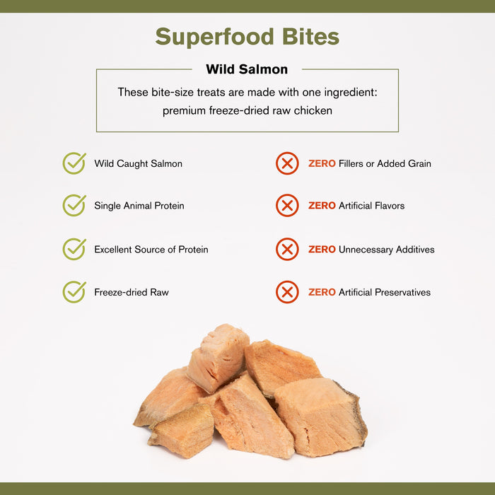 Badlands Ranch Superfood Bites Salmon Treats 4oz
