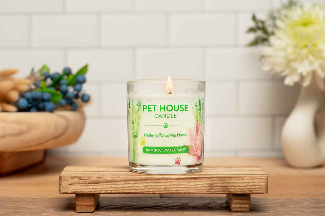 One Fur All Bamboo Watermint Candle