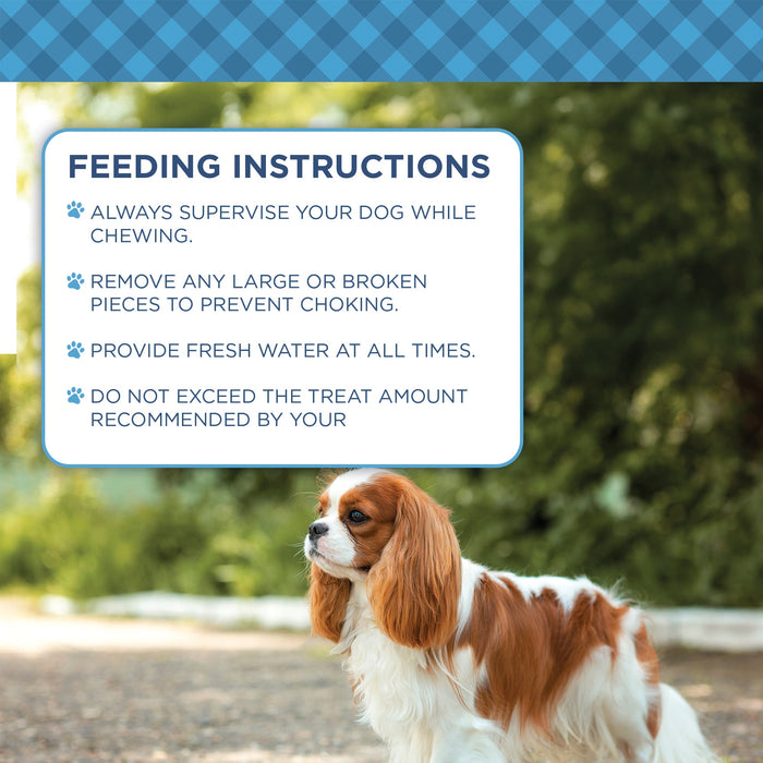 Country Living 4” x 4” Beef Cheek Chip Dog Treats – Chicken Flavor – 5 Count Bag – All-Natural, High-Protein, Long-Lasting Dog Chews