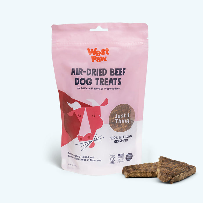 West Paw Beef Lung Dog Treats 2.5 oz