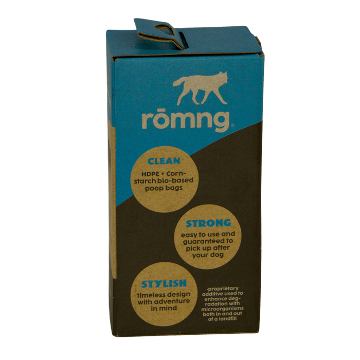 Rōmng bio-based dog poop bags