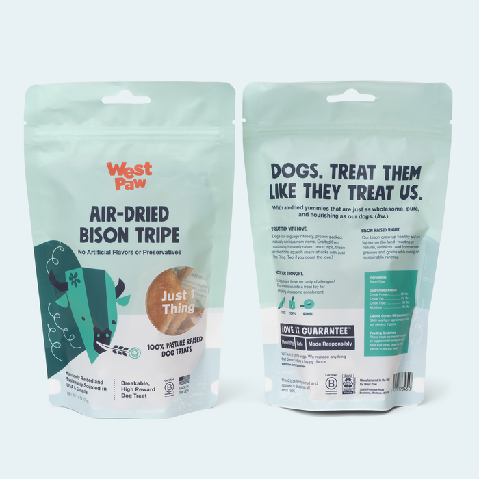 West Paw Bison Tripe Dog Treats