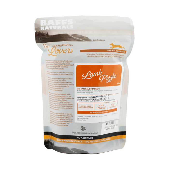 American Pet Supplies - BAFFS NATURALS Braided Lamb Pizzle Chews – Long-Lasting, All-Natural Dog Treats (8oz Bag) - 3 - Image 8