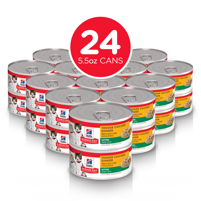 Hill's Science Diet Kitten Tender Chicken Dinner Canned Cat Food