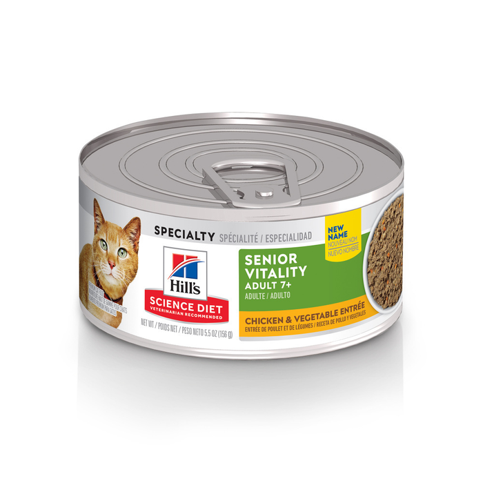 Hill's Science Diet Senior Vitality Adult 7+ Chicken & Vegetable Entree Canned Cat Food
