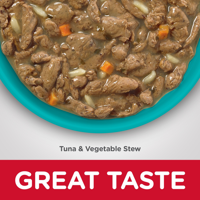 Hill's Science Diet Senior Vitality Adult 7+ Tuna & Vegetables Stew Canned Cat Food