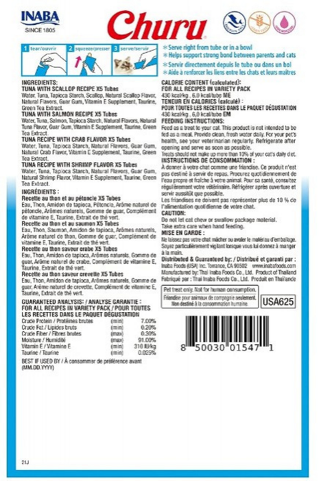 Inaba Cat Churu Tuna Variety Box 20 Tubes