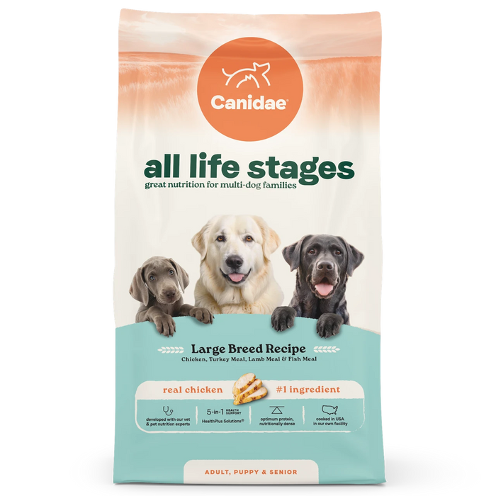 Canidae All Life Stages Large Breed Multi-Protein Recipie Dry Dog Food, Chicken, 40 lb