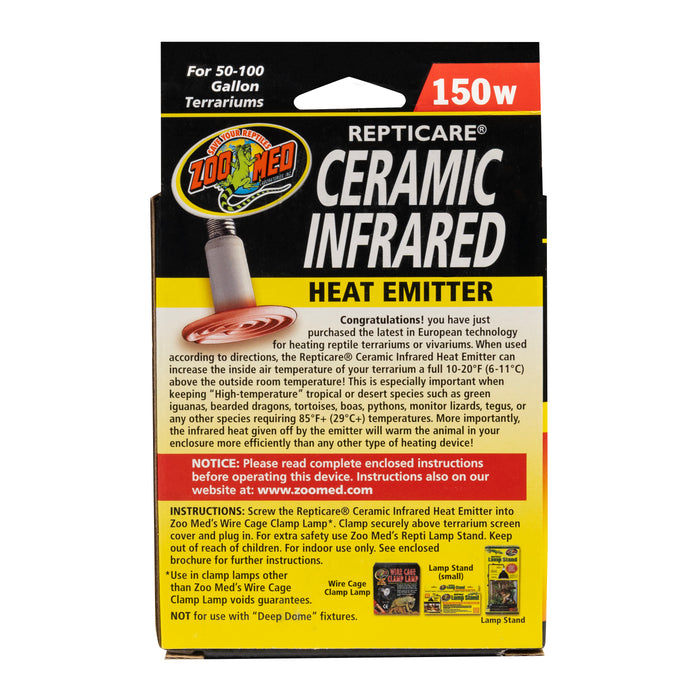 Zoo Med ReptiCare Ceramic Infrared Heat Emitter 150 Watts