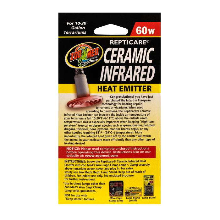 Zoo Med ReptiCare Ceramic Infrared Heat Emitter 60 Watts