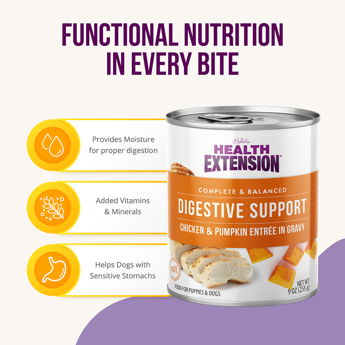 Health Extension Digestive Support, Chicken & Pumpkin Entrée in Gravy 9oz - 4 - Image 11