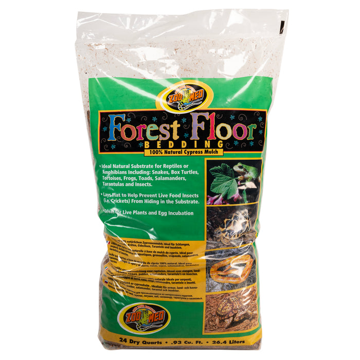 Zoo Med Forest Floor Natural Cypress Mulch Bedding Substrate Brown 24 qt