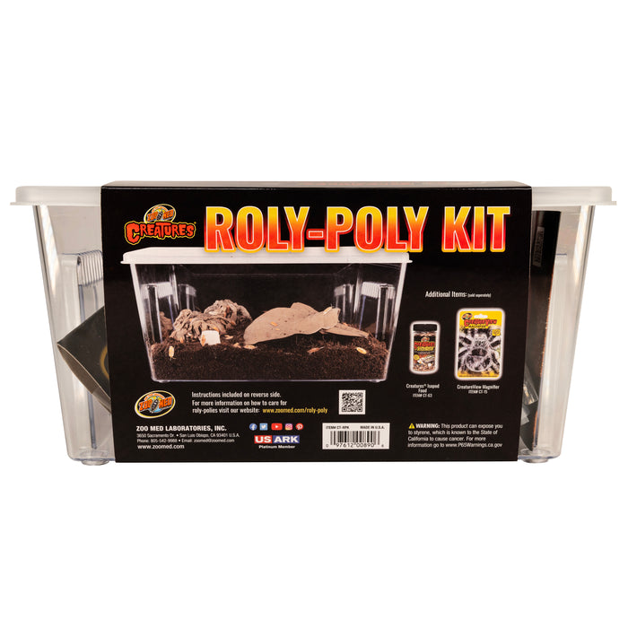 Zoo Med Creatures Roly Poly Isopod Habitat Kit 10.25inX5inX5.75in