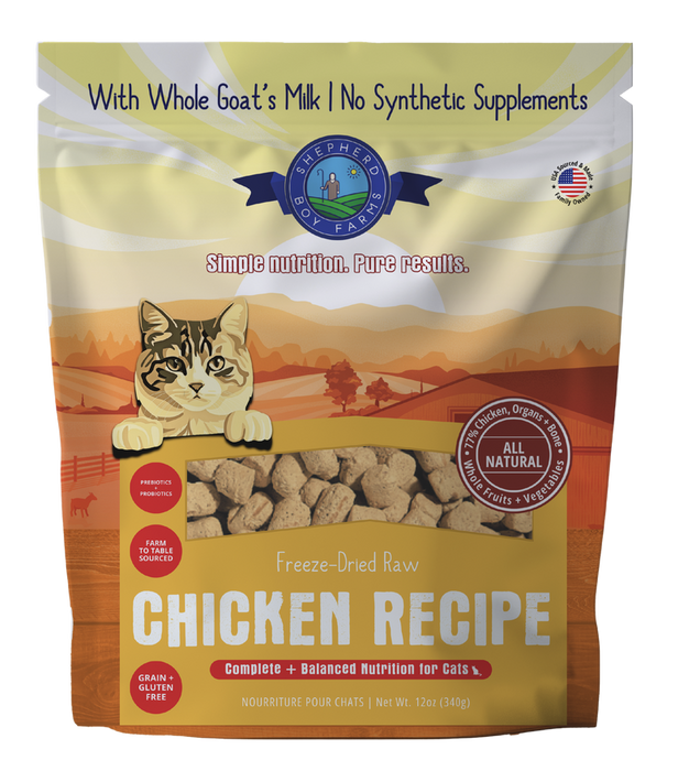 Shepherd Boy Farms Freeze- Dried Chicken Recipe for Cats 12oz - Image 2