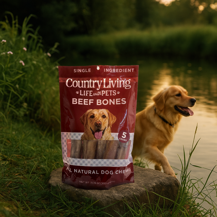 American Pet Supplies - Country Living 5”-6” Beef Center Cut Bones for Dogs – 5 Count Bag – All-Natural, Long-Lasting Dog Chews – Single-Ingredient, High-Protein, Rawhide-Free – Supports Dental Health - 4 - Image 10