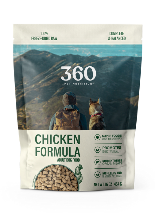 360 Pet Nutrition Chicken Freeze Dried Raw Formula 5oz