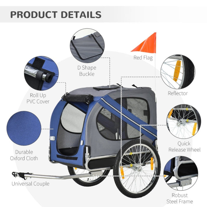 Furr Baby Gifts Bike Trailer Cargo Cart for Dogs and Pets