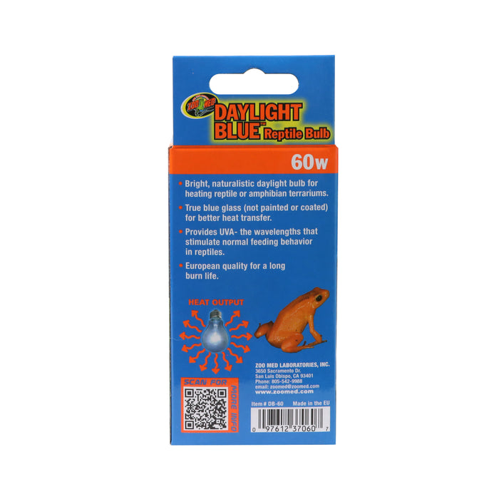 Zoo Med Daylight Blue Reptile Bulb Blue 60 Watt