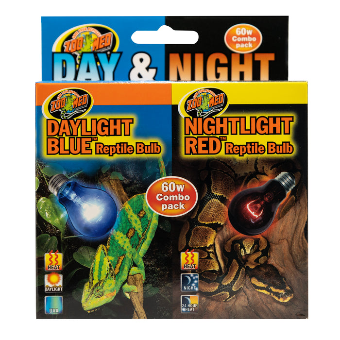 Zoo Med Day & Night Reptile Bulb Combo Pack