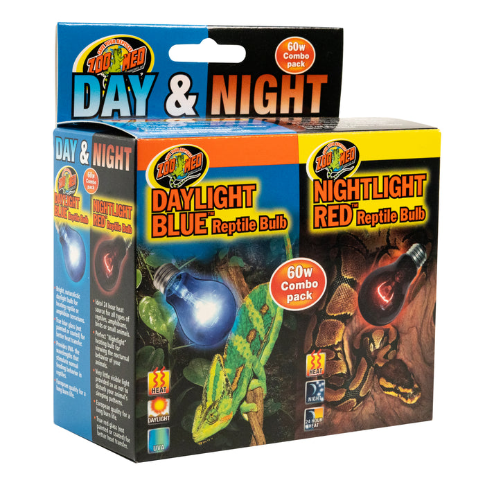 Zoo Med Day & Night Reptile Bulb Combo Pack