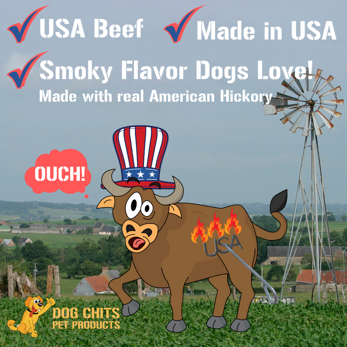 Dog Chits Pet Products Beef Trachea Dog Treats - 12 Inch, 4 Pack