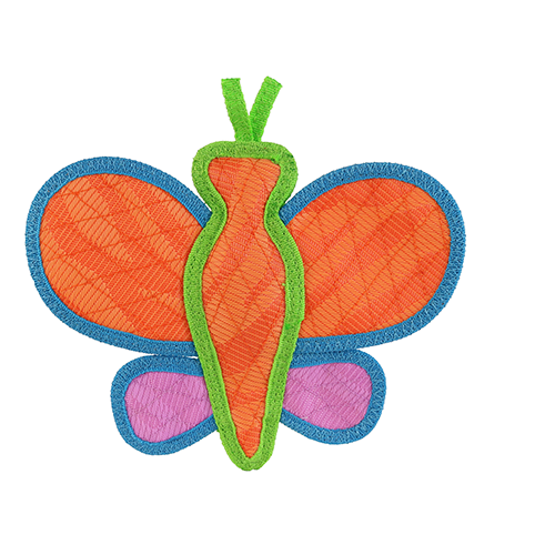 DuraForce Butterfly Orange Dog Toy - 2 - Image 5