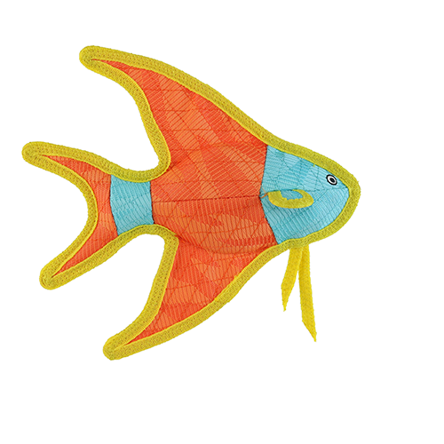 DuraForce Angel Fish Orange Dog Toy