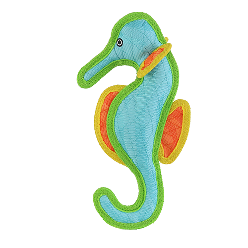 DuraForce Seahorse Blue Dog Toy