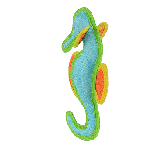 DuraForce Seahorse Blue Dog Toy
