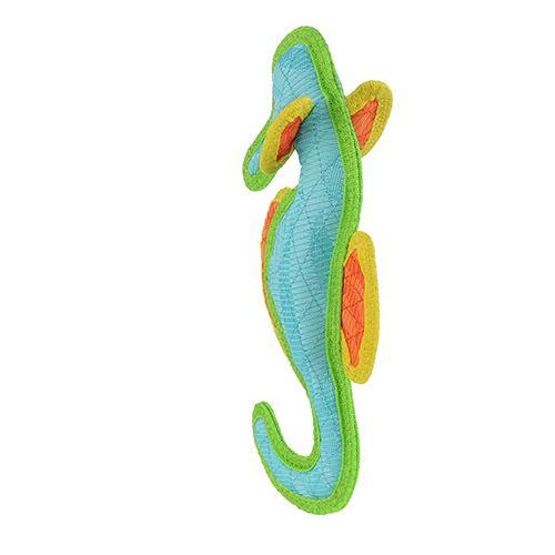 DuraForce Seahorse Blue Dog Toy