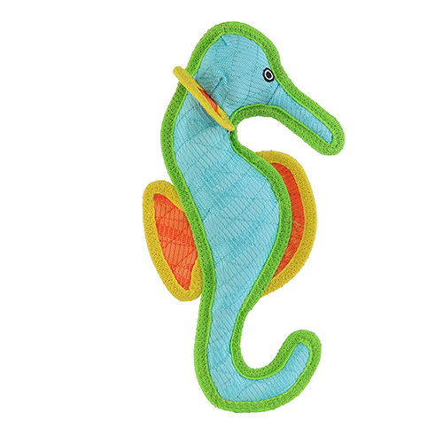 DuraForce Seahorse Blue Dog Toy