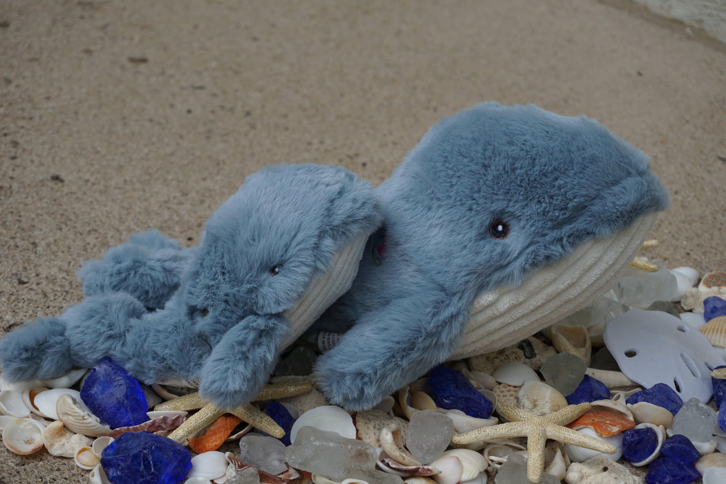 HuggleHounds Mobie Whale Knottie® Plush Dog Toy
