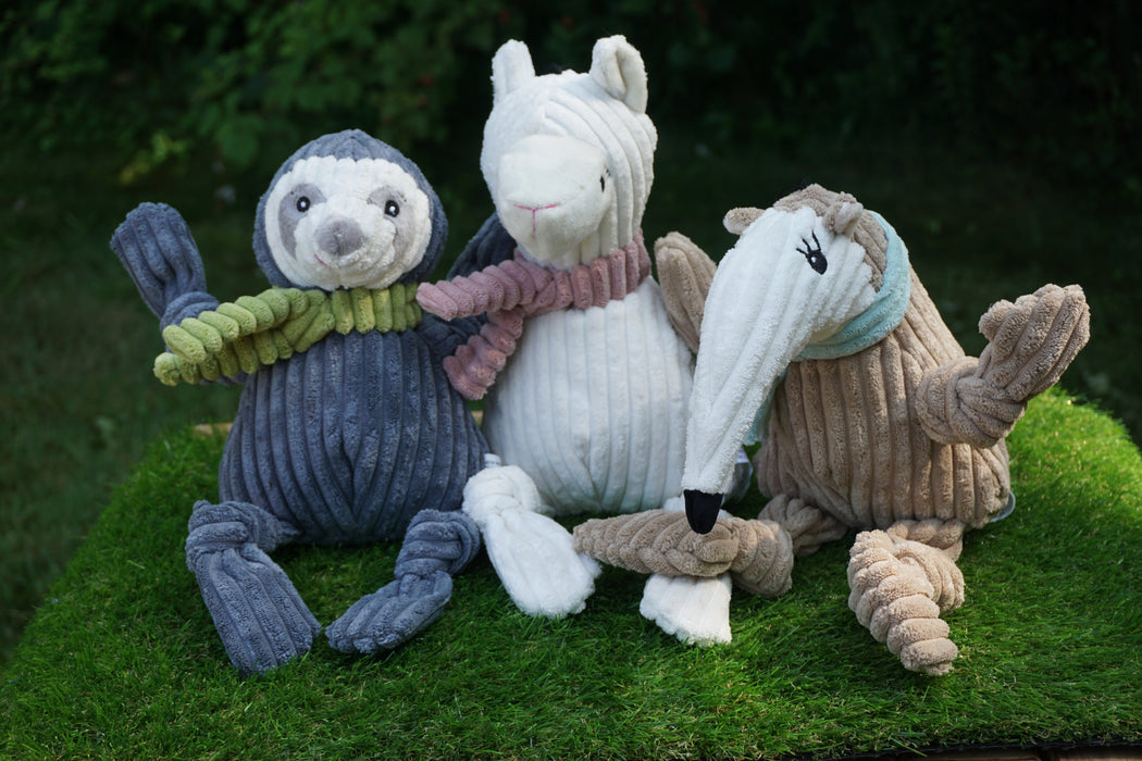 HuggleHounds Nibblet Anteater Knottie® Plush Dog Toy