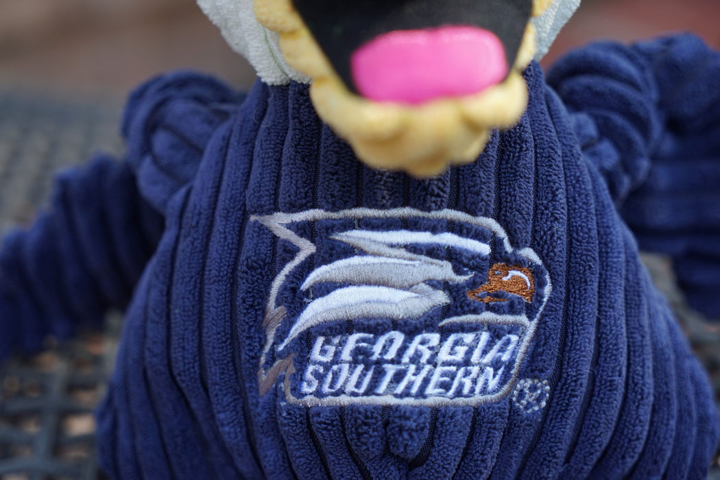 HuggleHounds NCAA Georgia Southern University, Gus the Eagle Knottie® Plush Dog Toy