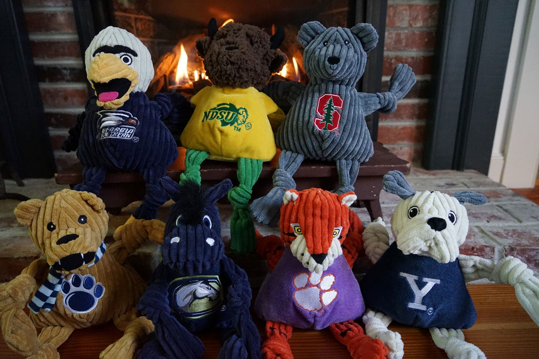 HuggleHounds NCAA Penn State University, Nittany Lion Knottie® Plush Dog Toy