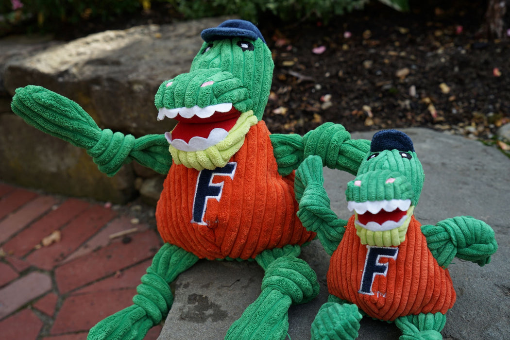 HuggleHounds NCAA University of Florida - Albert Gator Knottie® Plush Dog Toy