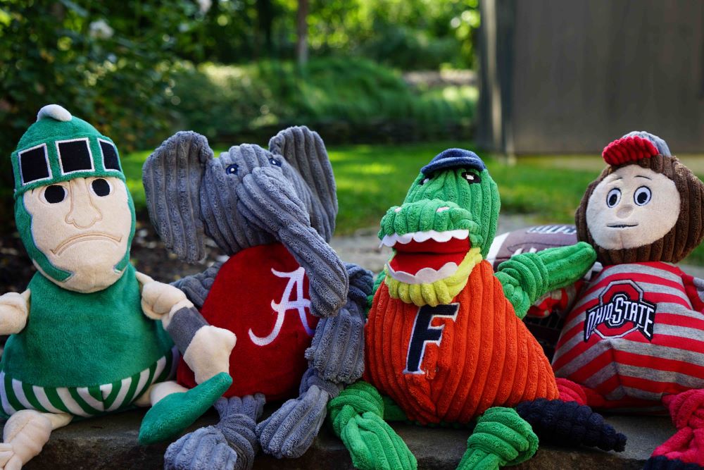 HuggleHounds NCAA University of Florida - Albert Gator Knottie® Plush Dog Toy