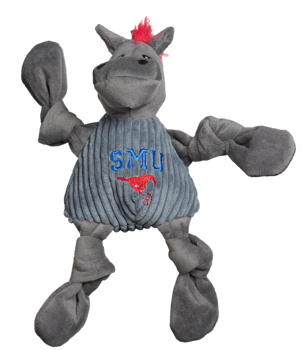HuggleHounds NCAA Southern Methodist University, Peruna Knottie® Plush Dog Toy