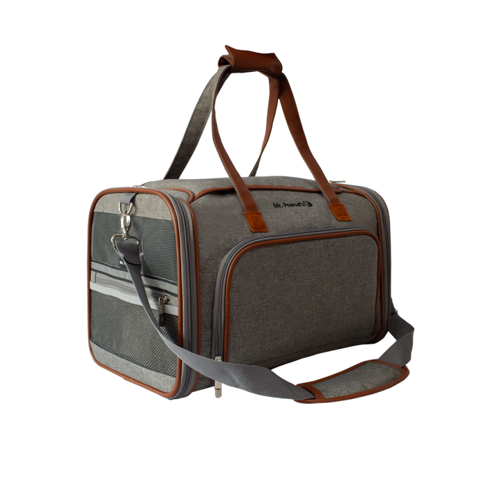 Mr. Peanut's Gold Series Standard Size Airline Compliant Double Expandable Pet Carrier